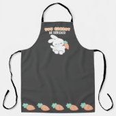 深刻なニンジン版になれない – Bunny Pun エプロン (正面)