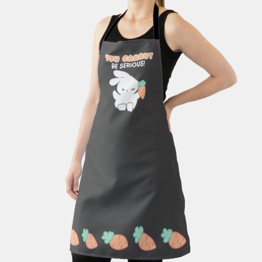 深刻なニンジン版になれない – Bunny Pun エプロン (インサイチュ)