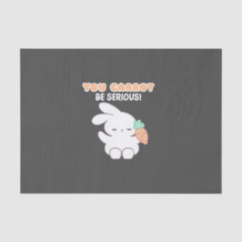 深刻なニンジン版になれない – Bunny Pun 薄葉紙