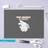 深刻なニンジン版になれない – Bunny Pun 薄葉紙 (クラフト)