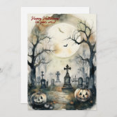 深刻なハロウィーンの幽霊のような壮大さ シーズンカード (正面/裏面)