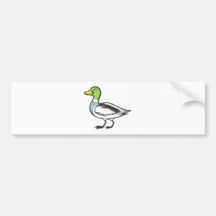 深刻なマガモのアヒルの鳥 バンパーステッカー