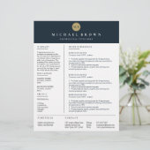 深刻な履歴書テンプレートシンプル澄ん (スタンド正面)