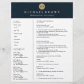 深刻な履歴書テンプレートシンプル澄ん (裏面)