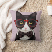 深刻な猫 クッション (ブランケット)