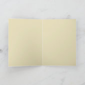 "深刻な編機械"の挨拶状 カード (内部)