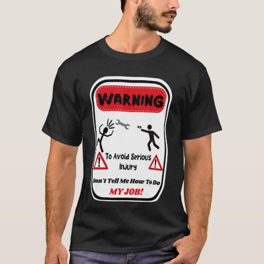 深刻な警告傷害を避けるために方法を教えないように Tシャツ (正面)