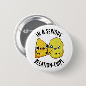 深刻な関係チップの食べおもしろい物パンで 缶バッジ (正面&裏面)