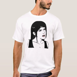 深刻な顔はあります(女性) Tシャツ