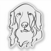 深刻な黄金の雰囲気 シール (正面)