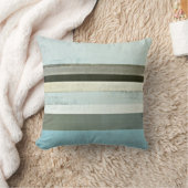 「深刻な」青および灰色の抽象美術の枕 クッション (ブランケット)