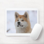 深刻に見ている秋田Inu犬 マウスパッド (マウス)