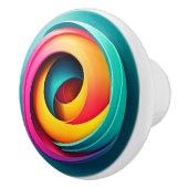 深化する渦巻き光錯覚 セラミックノブ (右)