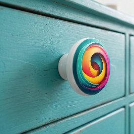 深化する渦巻き光錯覚 セラミックノブ