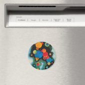 深化インパルス抽象芸術油オンキャンバスカンディンスキー マグネット (インサイチュ (食洗機))