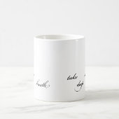深呼吸しよう コーヒーマグカップ (中央)