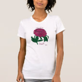 深呼吸のシャクヤクのTシャツを取って下さい Tシャツ (正面)