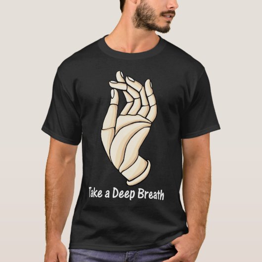 深呼吸ブッダ Tシャツ (正面)
