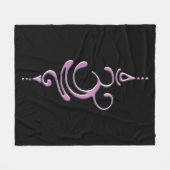 深呼吸５ フリースブランケット (正面(横))