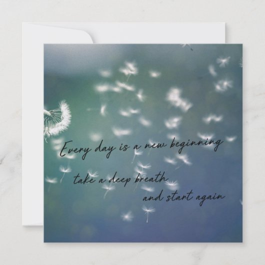 深呼吸5.25 x 5.25カード 招待状 (正面)