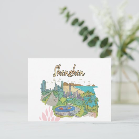 深圳 ポストカード (スタンド正面)