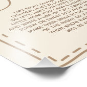 深夜おむつには赤ちゃんシャワーのサインが付いている フォトプリント            (角)