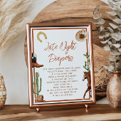 深夜おむつウェスタンロデオ赤ちゃんシャワー ポスター