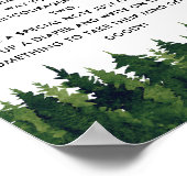 深夜おむつウッドランド赤ちゃんシャワーゲーム ポスター (角)