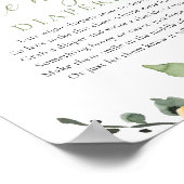 深夜おむつカラフルフローラベビーシャワー ポスター (角)