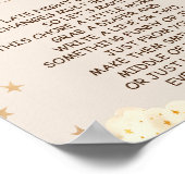 深夜おむつクマ気球テーマゲームサイン ポスター (角)