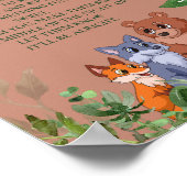 深夜おむつゲームウッドランドベビーフォレストの友人 ポスター (角)