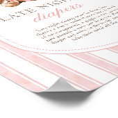 深夜おむつゲームサインを待つことができる ポスター (角)