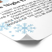 深夜おむつゲーム冬ワンダーランドスノーフレーク ポスター (角)