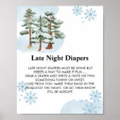 深夜おむつゲーム冬ワンダーランドスノーフレーク ポスター (正面)