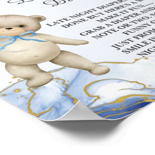 深夜おむつゲーム我々は心から待つことができる ポスター (角)