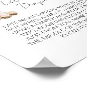 深夜おむつゲーム甘い小さなラムピンクローズ ポスター (角)