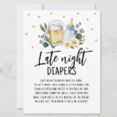 深夜おむつサインベビーが緑を醸造している 招待状 (正面)