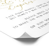 深夜おむつサイン、赤ちゃんシャワーゲームポスター ポスター (角)