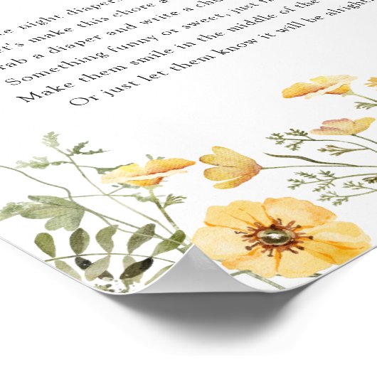 深夜おむつシャワーゲームサイン ポスター (角)