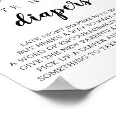 深夜おむつダッチシュント水彩画 ポスター (角)