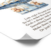 深夜おむつツインボーイ赤ちゃんシャワーゲーム ポスター (角)