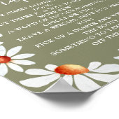 深夜おむつデイジー&(昆虫)マルハナバチポスター ポスター (角)