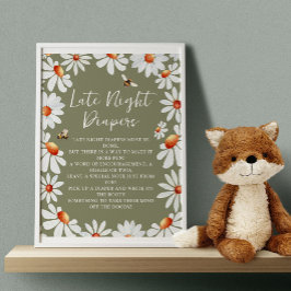 深夜おむつデイジー&(昆虫)マルハナバチポスター ポスター