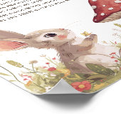 深夜おむつバニー赤ちゃんシャワーポスター ポスター (角)