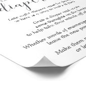 深夜おむつパステルパープルベビーシャワー ポスター (角)