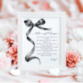 深夜おむつブラックボウベビーシャワー ポスター