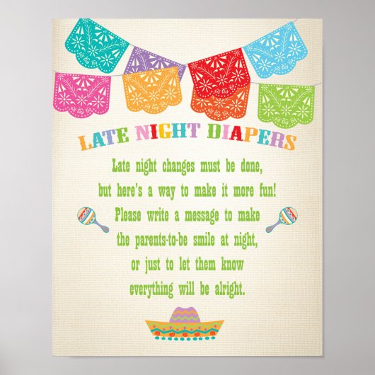 深夜おむつメキシコフェスタのポスター ポスター (正面)
