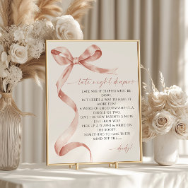 深夜おむつモチャボウ赤ちゃんシャワー ポスター