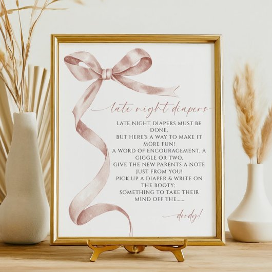 深夜おむつモチャボウ赤ちゃんシャワー ポスター