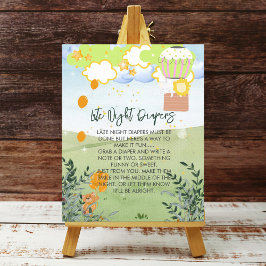 深夜おむつ冒険が熱気球を開始 ポスター